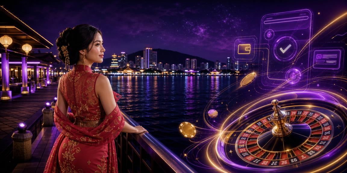 Permainan Roulette Malaysia Roda roulette berputar dalam kasino Malaysia dengan lampu warna-warni